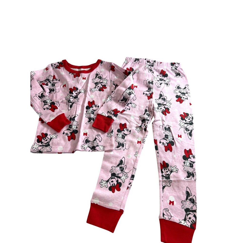 Disney Jr Toddler Girls Pajamas Set Pink/Red Size 5T